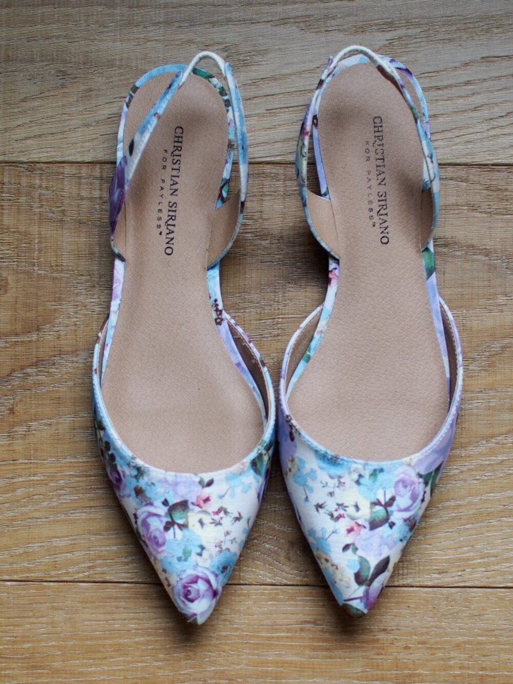 Christian Siriano | NWOT Spring Floral Sling Back Flats